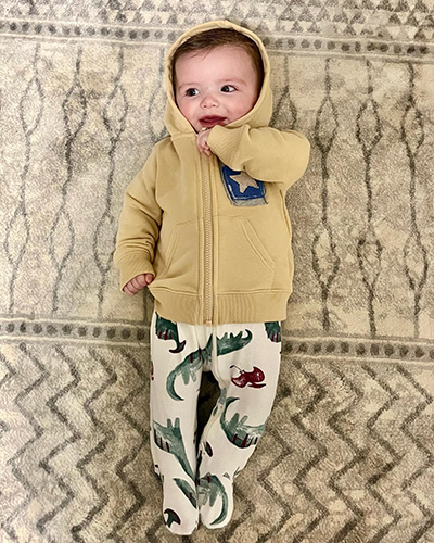 Baby in sweatshirt