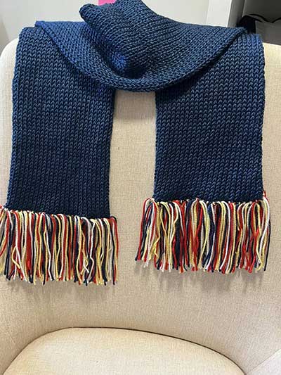 Blue scarf