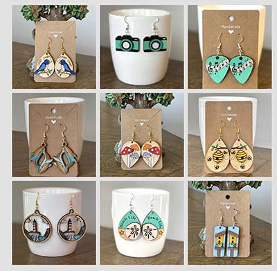 Wood Earrings