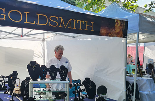 Goldsmith at Arts and Crafts Fair